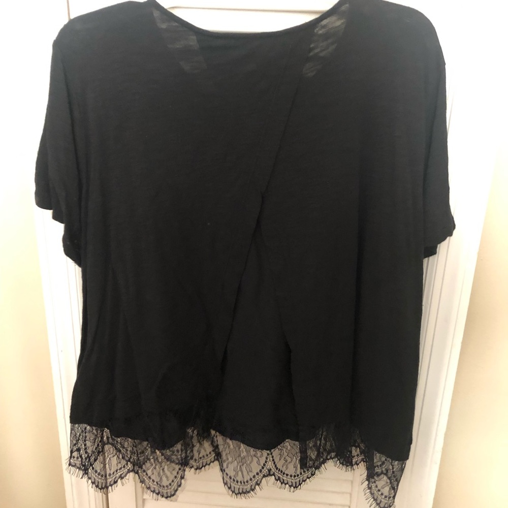 Black top with open back